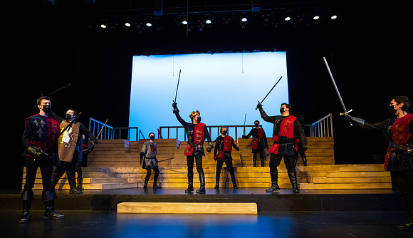 BYU-Idaho theatre department dress rehearsal of Shakespeare's Henry V.