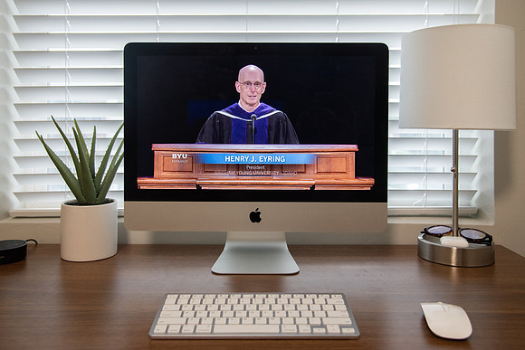 BYU-Idaho Spring Graduation Live Stream. President Henry J. Eyring addressing the graduates.