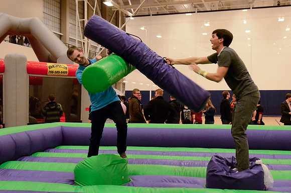Students new and old come to play and make new friends.