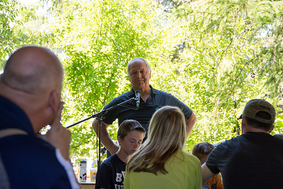 Former Rick's College Football players enjoy a picnic lunch with their families and connect with former teammates and coaches.