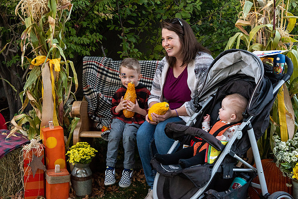 The Rexburg community celebrating the harvest of the potatoes through different activities at the Rexburg Tabernacle.