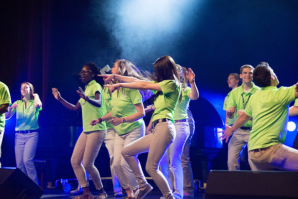 Get Connected puts on talent show for new students.