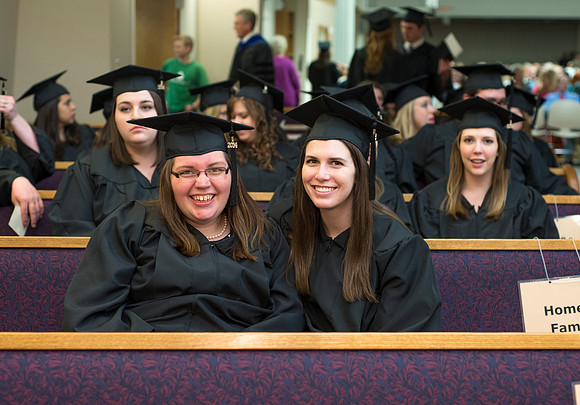 Students of the College of Human Development gather in Hinckley for Convocation ceremony.