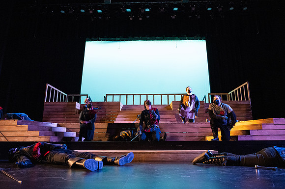 BYU-Idaho theatre department dress rehearsal of Shakespeare's Henry V.
