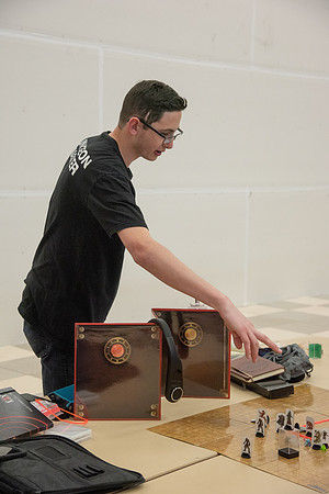 Students playing Dungeons and Dragons during Game Night at the Manwaring Center.