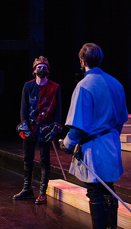BYU-Idaho theatre department dress rehearsal of Shakespeare's Henry V.