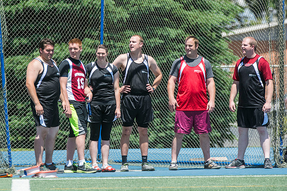The BYU-Idaho competitive sports track teams compete against each other in the Hart Stadium.