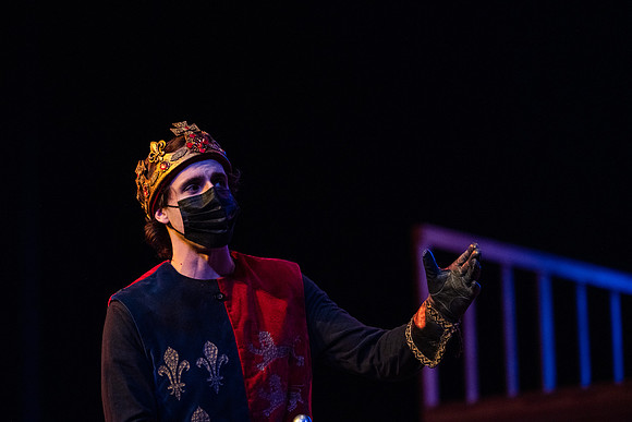 BYU-Idaho theatre department dress rehearsal of Shakespeare's Henry V.