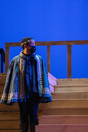 BYU-Idaho theatre department dress rehearsal of Shakespeare's Henry V.