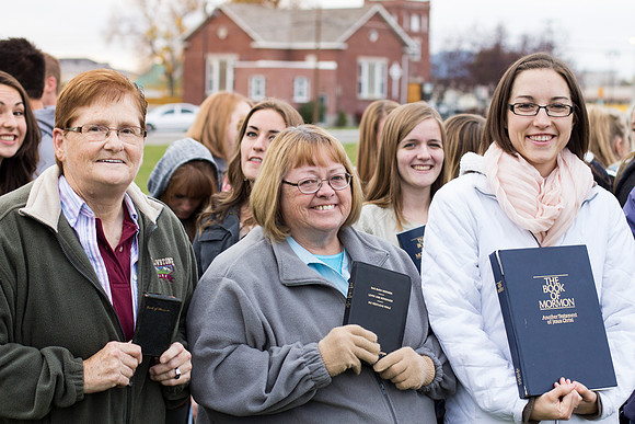 A world-wide Book of Mormon Project, founded by BYU-Idaho students Jacob Justice and Jacob Christensen, with a goal to flood the earth with The Book of Mormon. They are producing a YouTube video calle