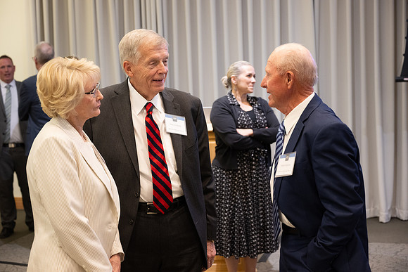 President Meredith, Philanthropies gathering for Signature Scholarships.