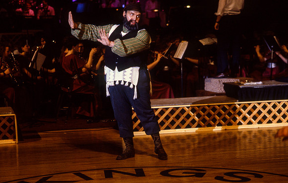 Actor performs for Centennial Spectacular.