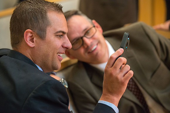 Getting connected through technology.
