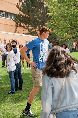 BYUI students return to campus for the Fall 2021 semester. New Freshman participate in Get Connected with their I-Groups on move-in day.