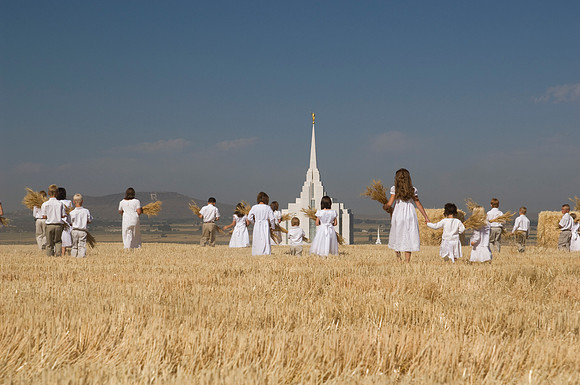 Children in the wheat fields- AUG 2007