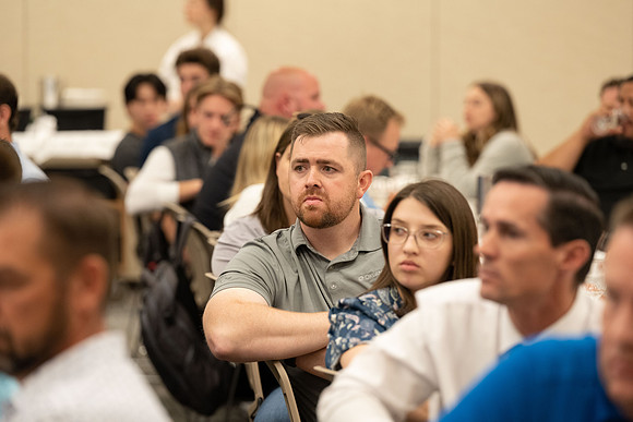 Design & Construction Management banquet.  Majors get the opportunity to meet with personnel from a variety of construction companies.