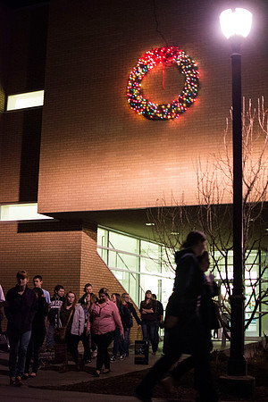 Students were uplifted by the Christmas Spirit as they travelled throughout campus buildings to view powerful presentations that illustrate the life of our Savior.