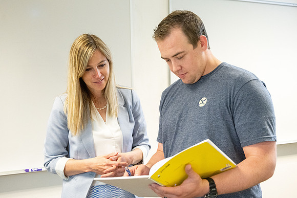 Accounting class taught by Jamie Austad.