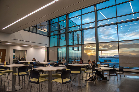 The Science & Technology Center at sunset.
