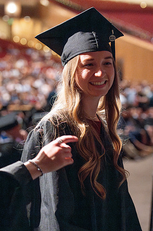 Graduates during convocation for the College of Agriculture and Life Sciences.