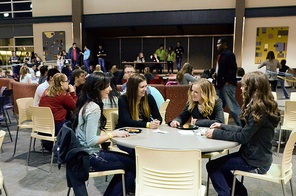 Students new and old come to play and make new friends.