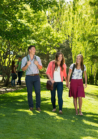 Student models for the Be Smart brochure cover.