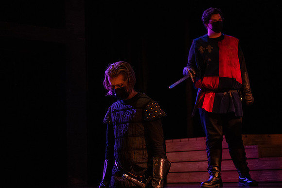 BYU-Idaho theatre department dress rehearsal of Shakespeare's Henry V.