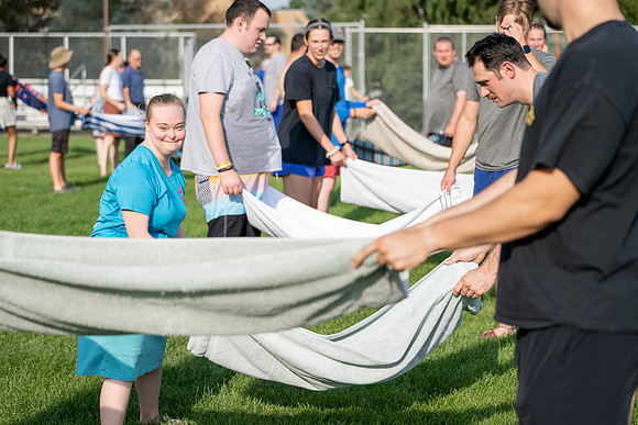 Special needs water activity at the Upper Fields