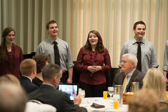 Vocal Union shares musical number during Emeritus Breakfast, November 9, 2013 .