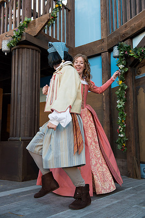 Brigham Young University-Idaho's production of The Shomaker's Holiday performed out in the amphitheatre in front of the McKay Library.