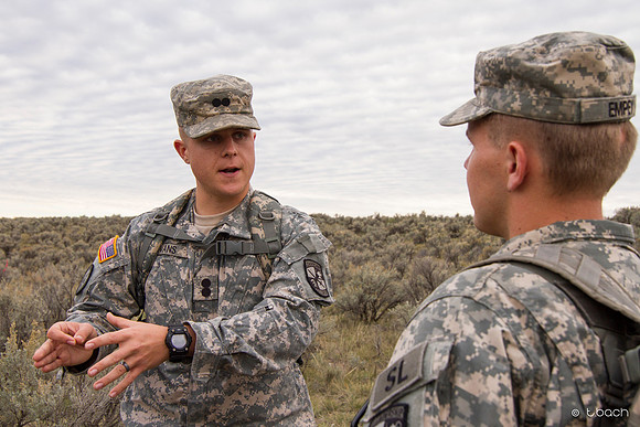 ROTC Cadets go out to the field at Beaver Dick Park to conduct a recon mission.
