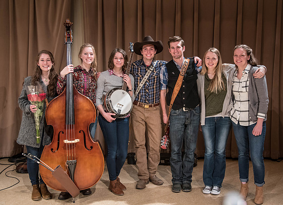 This bluegrass band perform the songs they've been learning all semester in their Bluegrass class.