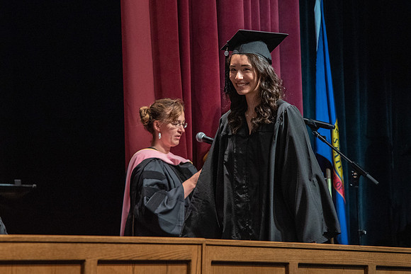 Graduates during convocation for the College of Performing and Visual Arts.