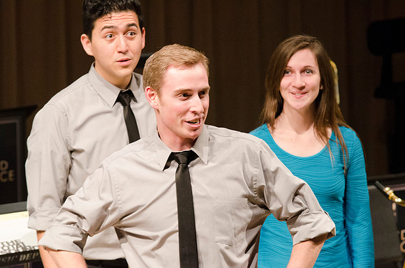 Vocal Union performs at the Music Department Showcase.