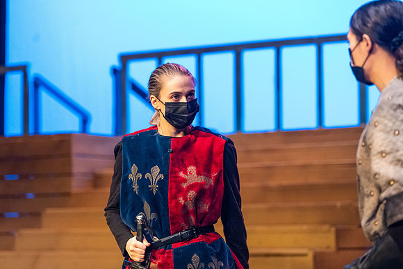 BYU-Idaho theatre department dress rehearsal of Shakespeare's Henry V.