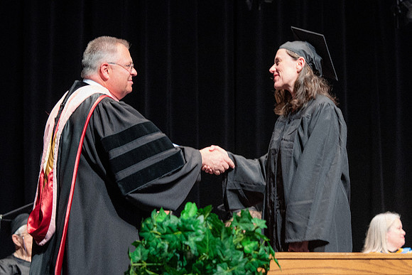 Graduates during Interdisciplinary Studies convocation.