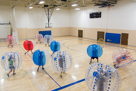 IBC group, Bumper Sportz, offers a fun activity where you get to wear a Zorb ball and play soccer with your friends.
