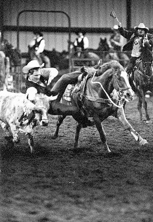 The main event was calf roping