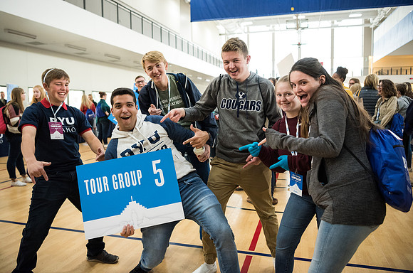 Prospective students and parents tour campus and participate in various activities. Fall Semester.