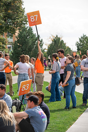 BYUI students return to campus for the Fall 2021 semester. New Freshman participate in Get Connected with their I-Groups on move-in day.