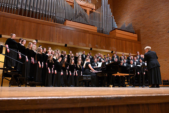 BYU-Idaho students and members of the Rexburg community gather to sing new hymns that have been written by the BYU-Idaho Community. (Students, Faculty/Staff,Community)