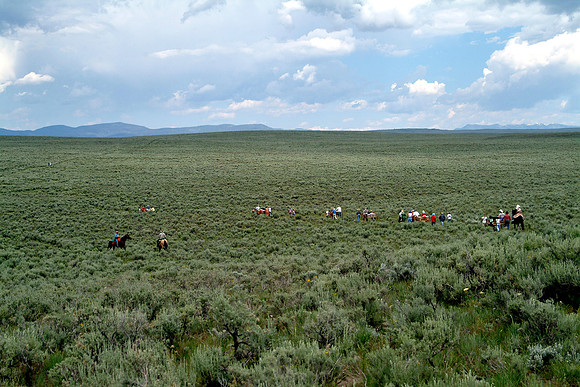 SugarCity 6th Ward Handcart Trek North of the sand dunes and SE of Kilgore on June 24-26 2004.