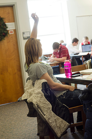Students begin a new semster in Winter 2014.