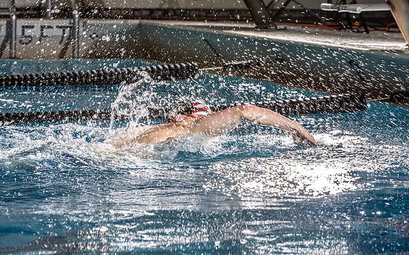 Swimming Pool fitness banner photoshoot.
