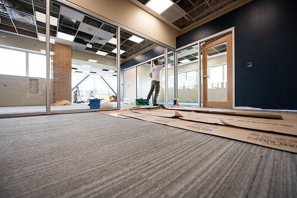 Third floor of the McKay Library in July 2025