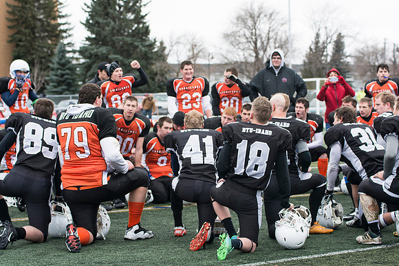 Competitive Football Championship game.