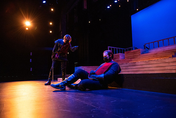 BYU-Idaho theatre department dress rehearsal of Shakespeare's Henry V.