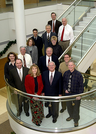 PR Group in stairway of Kimball Building
