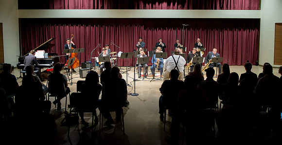 Performance of The Jazz Lab Band held at the Snow 181, directed by Dave Faires.