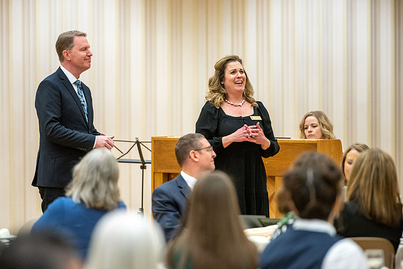 Eliza R. Snow Society, Evening of Honors, honoring Kevin Call for his years of service to the Arts.